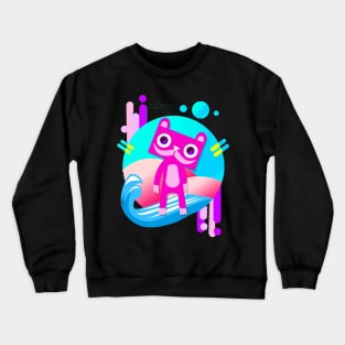 pink bear panter Crewneck Sweatshirt